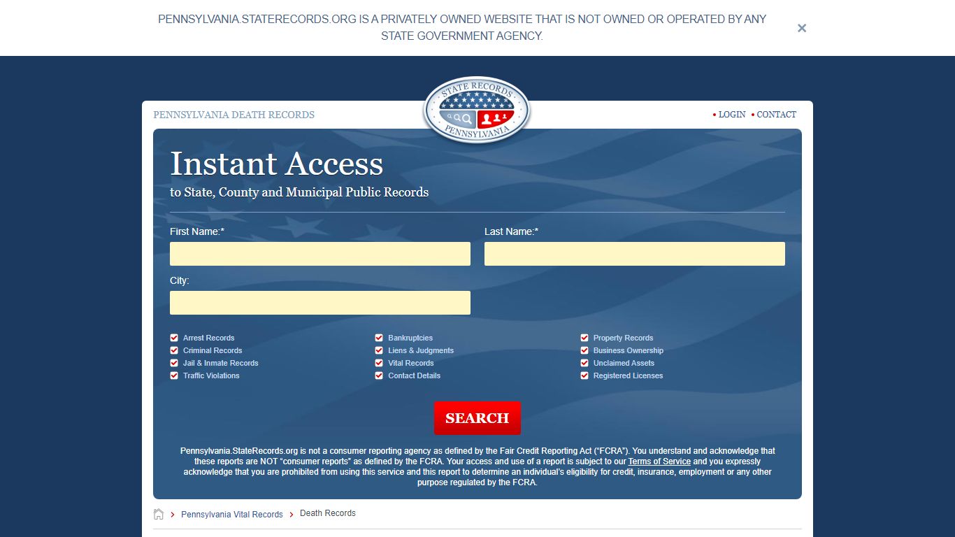 How to Find Pennsylvania Death Records | StateRecords.org